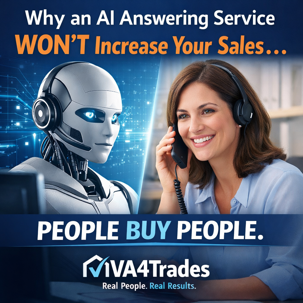 Why an AI Telephone Answering Service Won’t Increase Your Sales in a Trade Business
